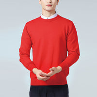 Men's Fashionable Crew-Neck Casual Loose Sweater