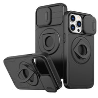 Phone Case Sliding Window Magnetic Ring Rotating Bracket
