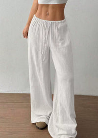 All-matching Lace-up Waist Trimming Fashion Casual Women's Trousers