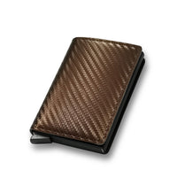 Portable Light Weight ID Credit Bank Card Holder Wallet Luxury Brand Men Women Anti Rfid Blocking Protected Magic Leather Slim Mini Small Money Wallets Case