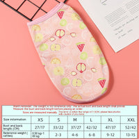Pet Vest Printed Thin Breathable Small Dog