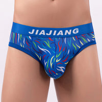 Men's Underwear Ice Silk Print Triangle Cotton