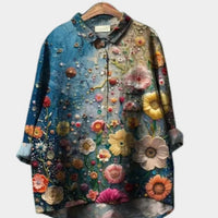 Women's Loose-Fitting Printed Crew-Neck Casual T-Shirt