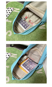 Cute Candy-colored Backpack High School Simple Large-capacity Backpack