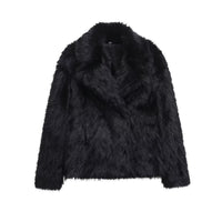 Simple Versatile Casual Long Sleeve Wool Coat