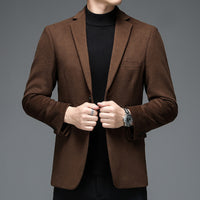 Mens Casual Wool Suit For Fall And Winter