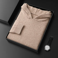 Cashmere Hooded Thickened Sweater Loose Men