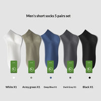 Men's Pure Cotton Odor-Resistant Sweat-Absorbent Mid-Calf Socks For Summer