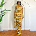 Sleeveless Slash-neck One-shoulder New Dress