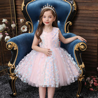 Children's Dress Children Wedding Pettiskirt Three-dimensional Flowers