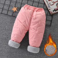 Baby Cotton Pants Boys Three Layer Plus Velvet And Thick Girls