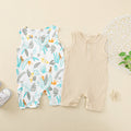 Short Sleeveless Cropped Romper