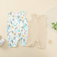 Short Sleeveless Cropped Romper