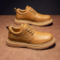 Spring And Autumn Vintage Casual Leather Shoes Men's Genuine Leather Shoes