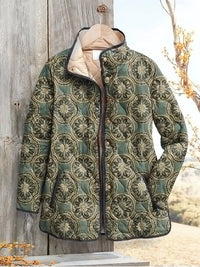 Women's Fashion Tuck Flower Digital Printed Female Cotton Clothing