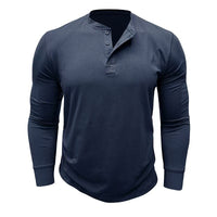Men's Fashionable Pure Cotton Crewneck Long-Sleeve