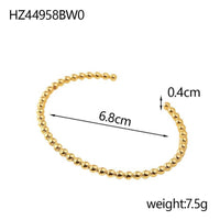 Personalized Patterned Bracelet For Women Elegant Geometric Layering Bangle In Solid Colors