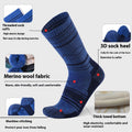 Men's And Women's Warm Wool Knee-high Sports Socks
