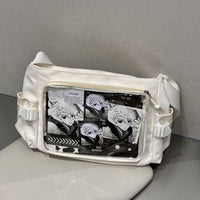 Everyday Versatile Transparent Single-shoulder Canvas Bag