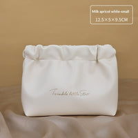 Large-capacity Cosmetic Bag With Dual Zippers