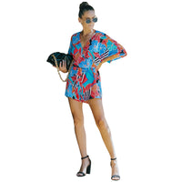 Summer European And American Floral Jumpsuit