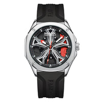 Fashionable Wheel Hub Caliper Waterproof Luminous Quartz Watch