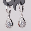 Female Versatile Inlaid Zircon Water Drop Earrings