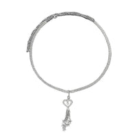 Tassel Love Heart Belly Ring Waist Chain Sexy Cutout