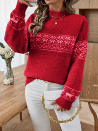 New Half Turtleneck Pullover Long Sleeve Sweater
