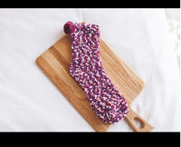 Cute Winter Hair Circle Christmas Socks