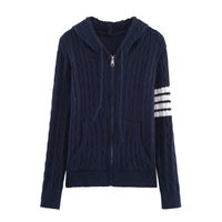 Women's Loose Casual Twist Hoodie Top
