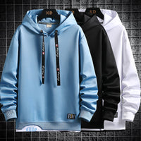 Men's Sweater Hooded Fake Brand Trend Coat Handsome Youth Student Top
