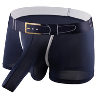 Men's Ice Silk Breathable Solid Color Boxers