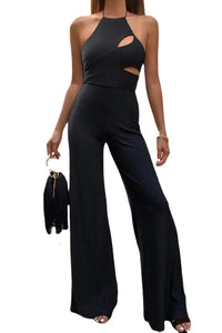 Trendy Fashion Temperament Women's Sleeveless Halter Jumpsuit
