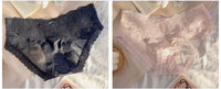 Women's Satin Mesh Lace Low Waist Underwear