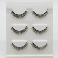 Three Pairs Of 3D Eyelash Natural Thick Multi-layer