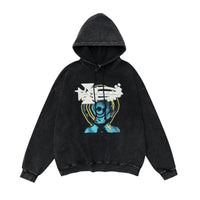 Men's Alien Science Fiction Pattern Printed Hoodie