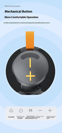 Bluetooth Speaker Portable RGB Lamp Portable Card Waterproof TWS Small Speaker
