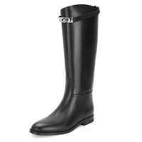 Round Head Metal Buckle Below The Knee Versatile Casual Tube Knight Boots Lot