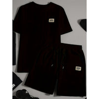 Men's Wheat Grain Tassel Type Comfortable 2-piece Set Knitting Suit
