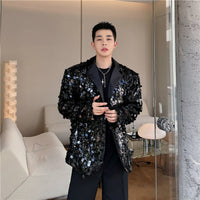New Trendy Fashionable Small Niche Design Suit With Large Sequins
