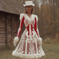 Womens Retro Royal-Style French Dress