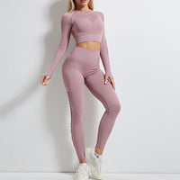 High Waist Trousers Yoga Clothes Long Sleeve Trousers