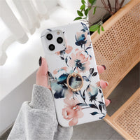 Ring Holder Phone Case Magnolia Flower