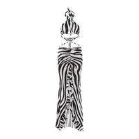Sexy Backless Halter Dress Women
