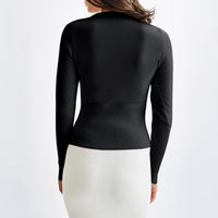 European And American Casual Solid Color Long-sleeved Shirt