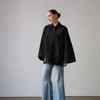 Comfortable Casual Style With A Turn-down Collar Loose Fit And Long Sleeves