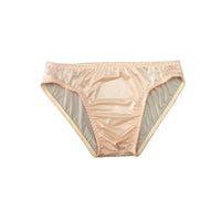 Smooth And Glossy Solid Color Non Tight Triangular Underwear