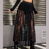 Women's Summer New Lace Sheer Skirt