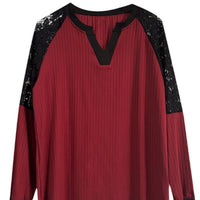 Retro Raglan Crewneck Sweatshirt For Women Loose And Versatile Style